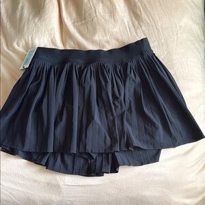 Black Pleated Mini Skirt